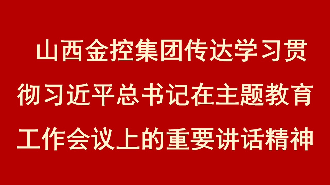 开云(kaiyun)中国官方网站集团传达学习贯彻习近平总书记在主题教育工作会议上的重要讲话精神